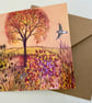 Autumn Dawn,  Blank Greetings Card