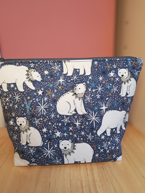 Polar Bear zip pouch