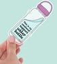 Transparent water bottle sticker Emotional support sticker Waterproof