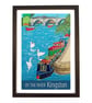Kingston by the river travel poster print by Susie West