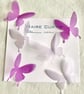 Silk Organza Swallowtail Butterflies in shades of violet - Image 1