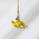 Chinese Knot Miniature Turtle Bag Charm (Yellow)