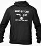 Moo Btch Get Out The Hay Hooded Sweatshirt Funny Cow Joke Farmer Novelty  - Image 2