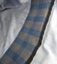 Eco Rucksack -  Handmade from Sustainable Materials - Blue Check - Image 5