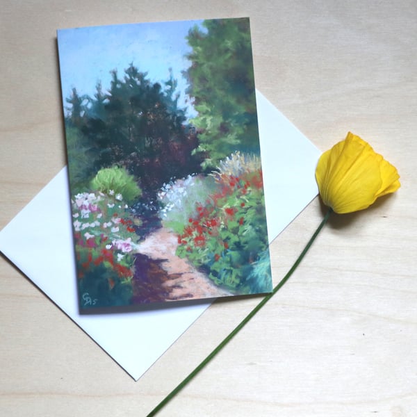 Summer Gardens---Blank Card
