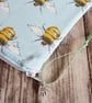 Bumble Bee Zipper Pouch - Multi Use Zipped Organiser - Image 4