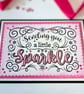 Sending You a Little Sparkle – Handmade Greeting Card - Image 2