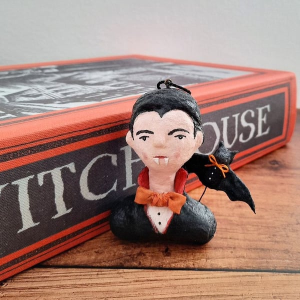 Spun Cotton Dracula Halloween Decoration