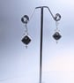 Black Fossil Coral Earrings - Image 6
