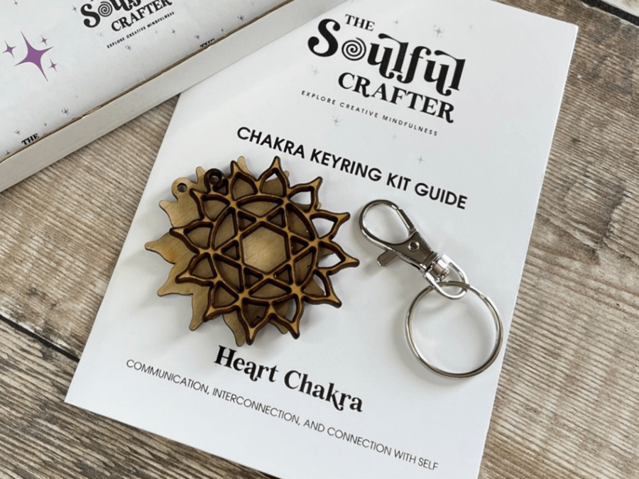 Heart Chakra Creative Mindfulness Keyring Craft Kit