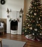 Christmas Tree Bunting - hand knitted 5 piece garland decoration - Image 3