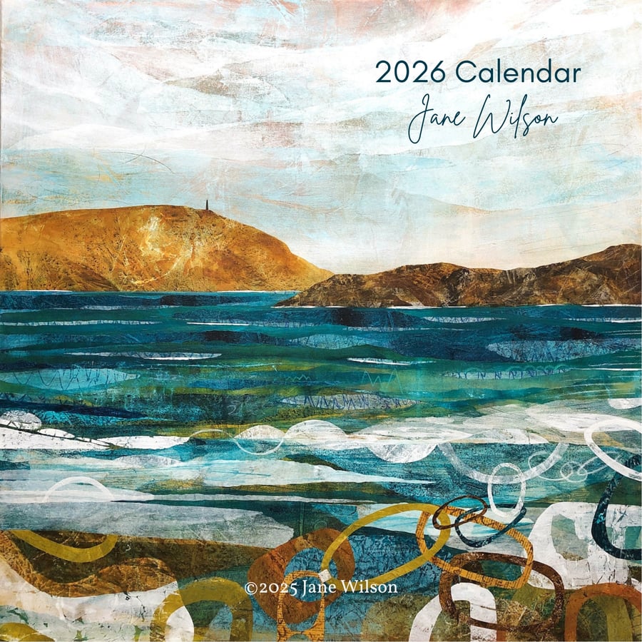 Beautiful 2026 Wall Calendar With 12 of my Original Artworks 