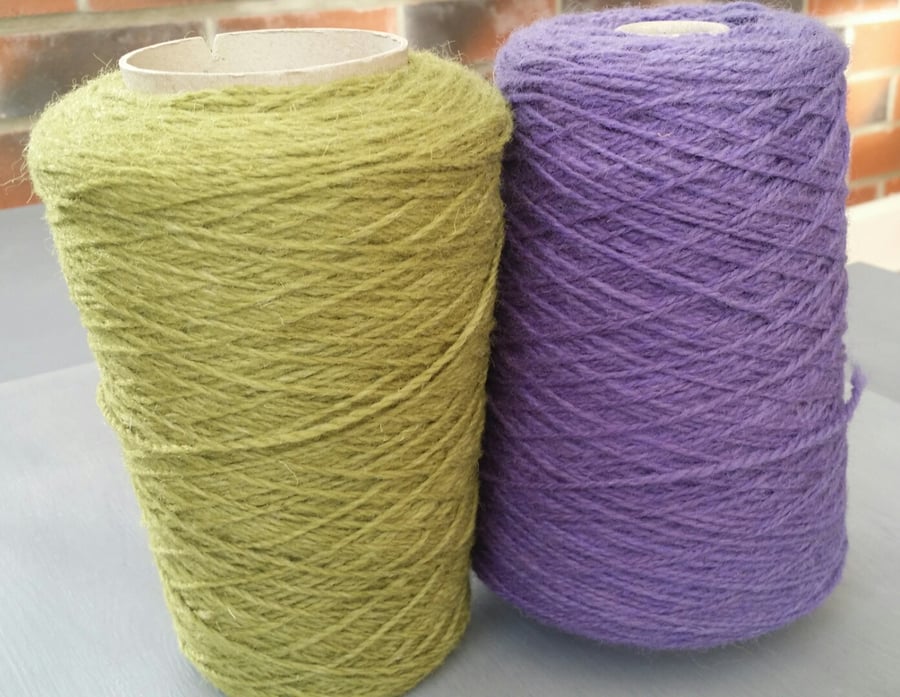 Four Hand Woven Placemats- green and purple