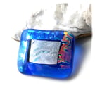 Patchwork  Brooch 102 Dichroic Fused GlassHandmade 