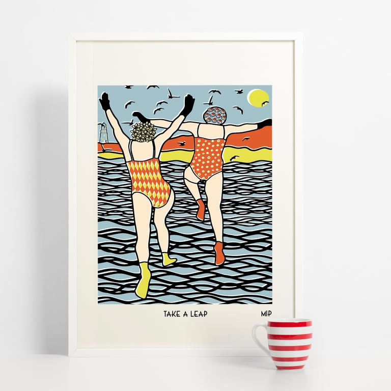 Take A Leap Digital Print 