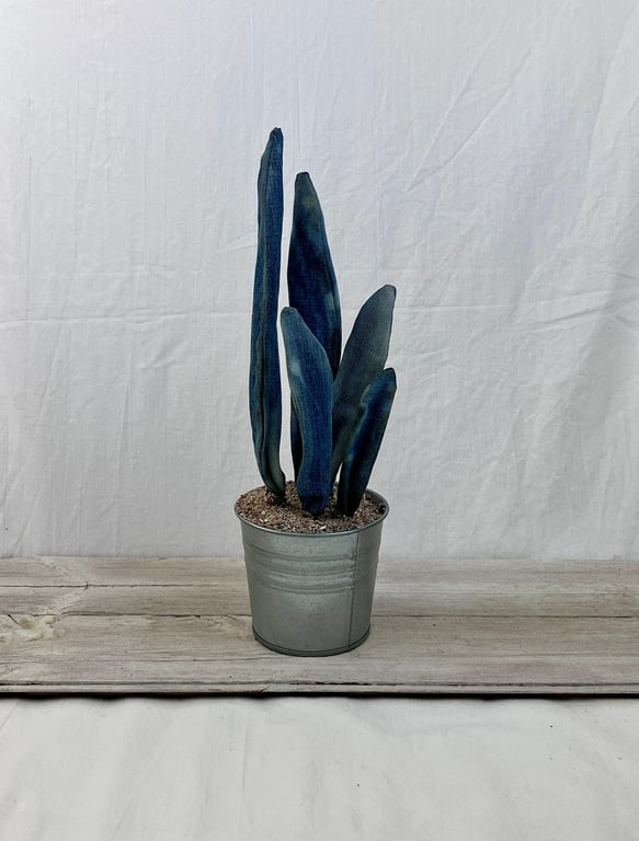 Fabric, unkillable house plant. Easy care house plant. Artificial houseplant orn