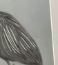 Perfectly Imperfect Great Blue Heron Pencil Drawing 9x12 - Image 3