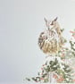 Handmade Snowy Winter Owl Christmas Card – "Have a Holly Jolly Christmas" - Image 6