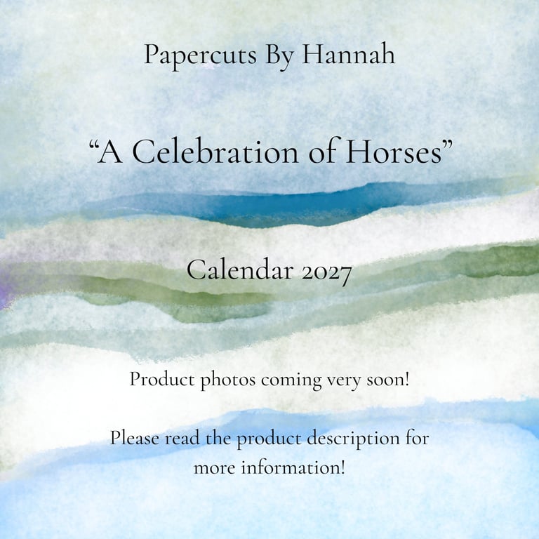 2027 Celebration of Horses Calendar (PRE-ORDER)