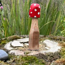 Wooden toadstool