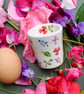 Wild Flowers Egg Cup - Hand Painted - SALE