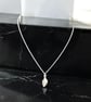 Sterling Silver Cala Lily Pearl Necklace - Image 3