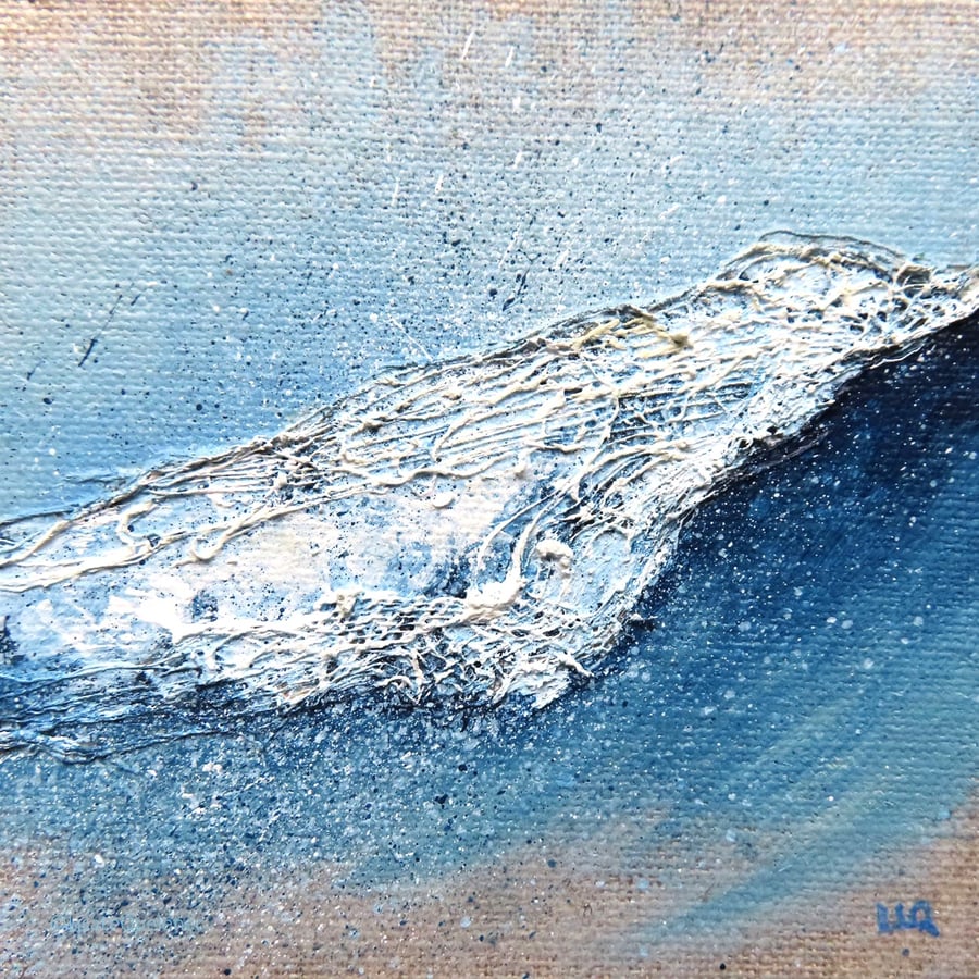 Original wave mixed media breaking wave painting 