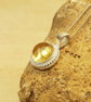 Tiny citrine pendant necklace - Image 2