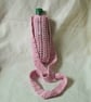 Crocheted bag for 500ml bottle - pink - Image 3