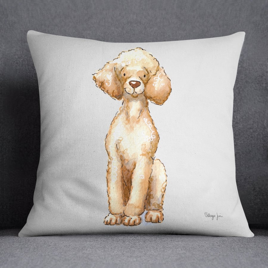 Poodle Blonde Sitting Cushion