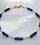 Lapis Lazuli & Sterling Silver Anklet - Image 1