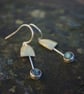Brass Bell Earrings with Labradorite Dangles - Image 7