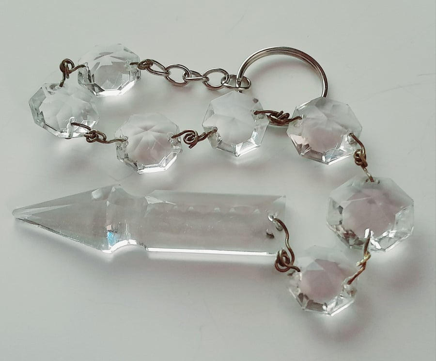 Vintage Chandelier Crystal keyring
