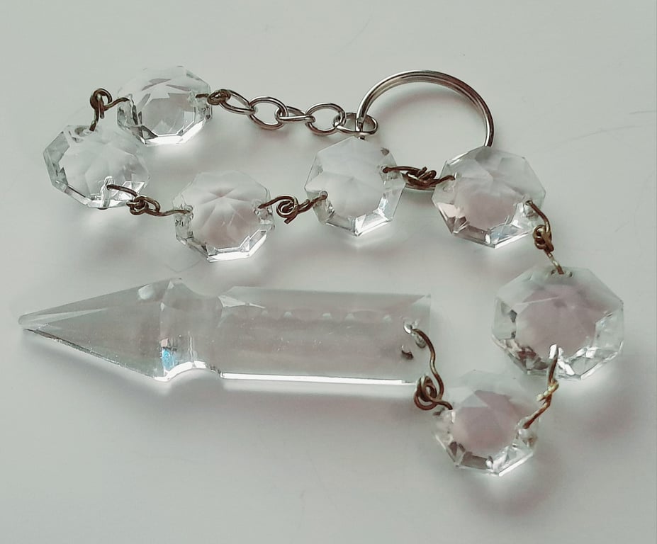 Vintage Chandelier Crystal keyring