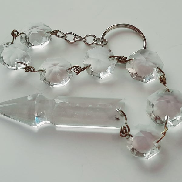 Vintage Chandelier Crystal keyring
