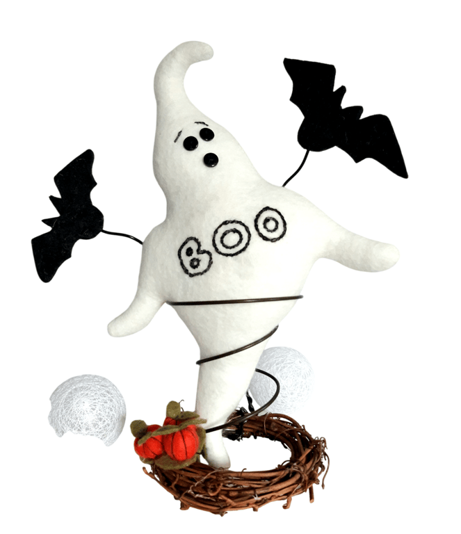 HALLOWEEN GHOST BED SPRING ORNMANET