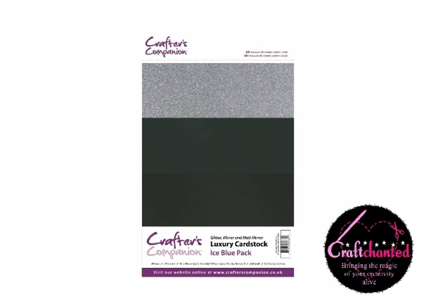 Crafter's Companion - Luxury Cardstock Pack - Ice Blue - A4 - 250gsm - 30 Sheets