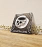 Mindless Skull Lino Printed Pin Badge - Image 6