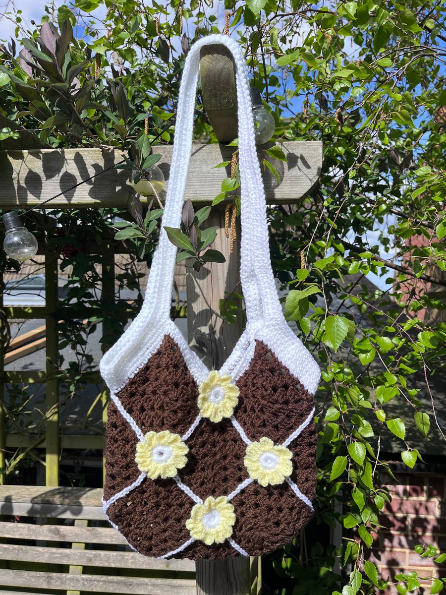 Sunflower Crochet Bag