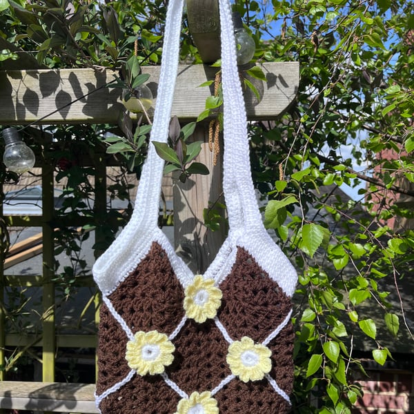 Sunflower Crochet Bag