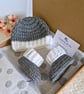 Newborn Baby Hat and Booties Crochet Gift Set - CLEARANCE  - Image 4