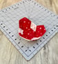 Small Fabric Patchwork Basket - Image 9