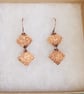 Rustic Copper Earrings - Image 2