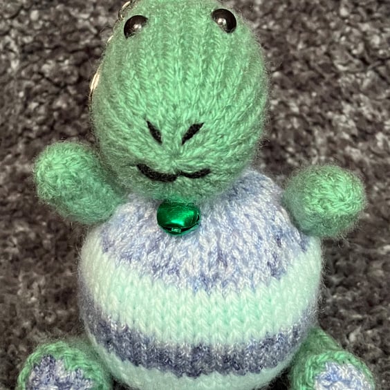 Dinosaur keyring Green and grey multi - Special Gift