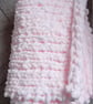 Cosy and Soft Hand Knitted Blanket, Comforter for Baby or Toddler 60x75cm
