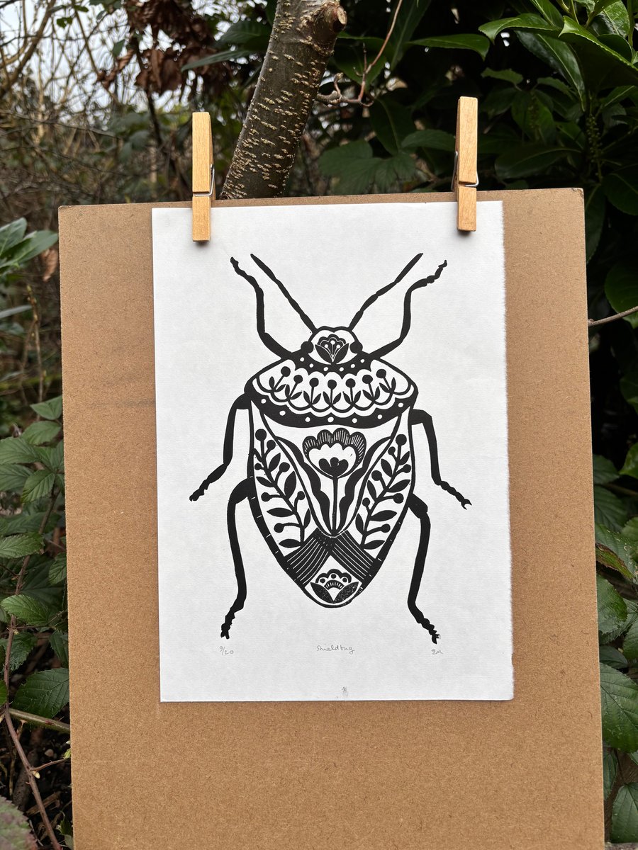Stink Bug - Limited edition lino print