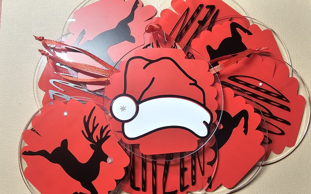 Reindeer Christmas Bauble Set