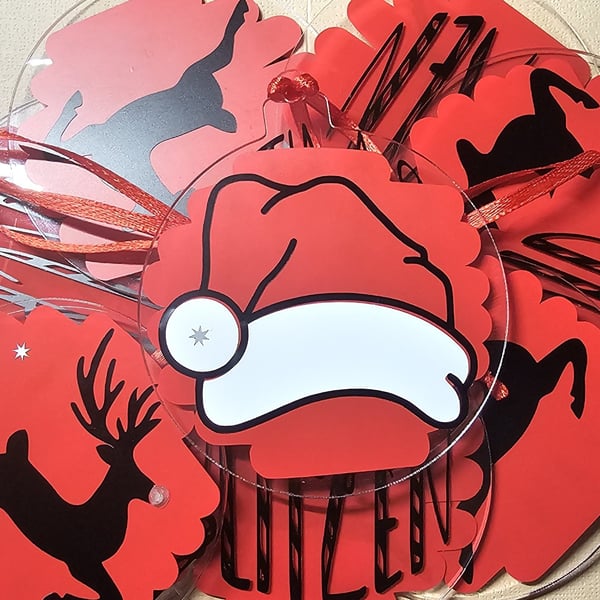 Reindeer Christmas Bauble Set