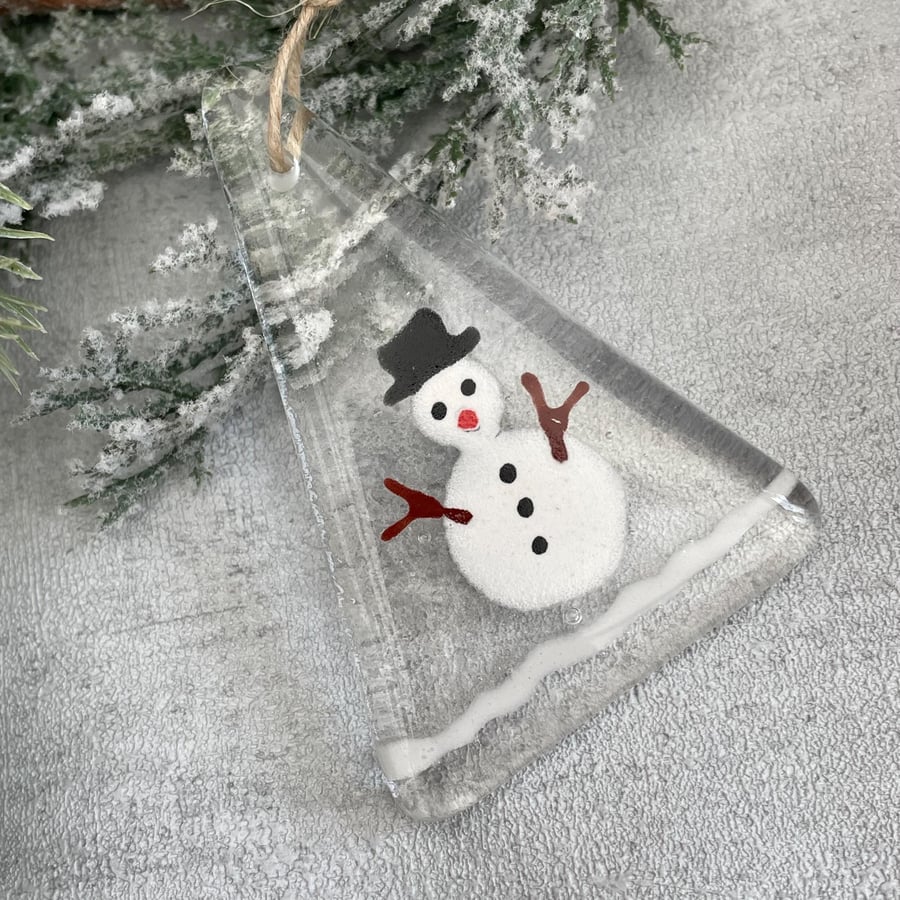 Snowman -  Christmas tree decoration - large