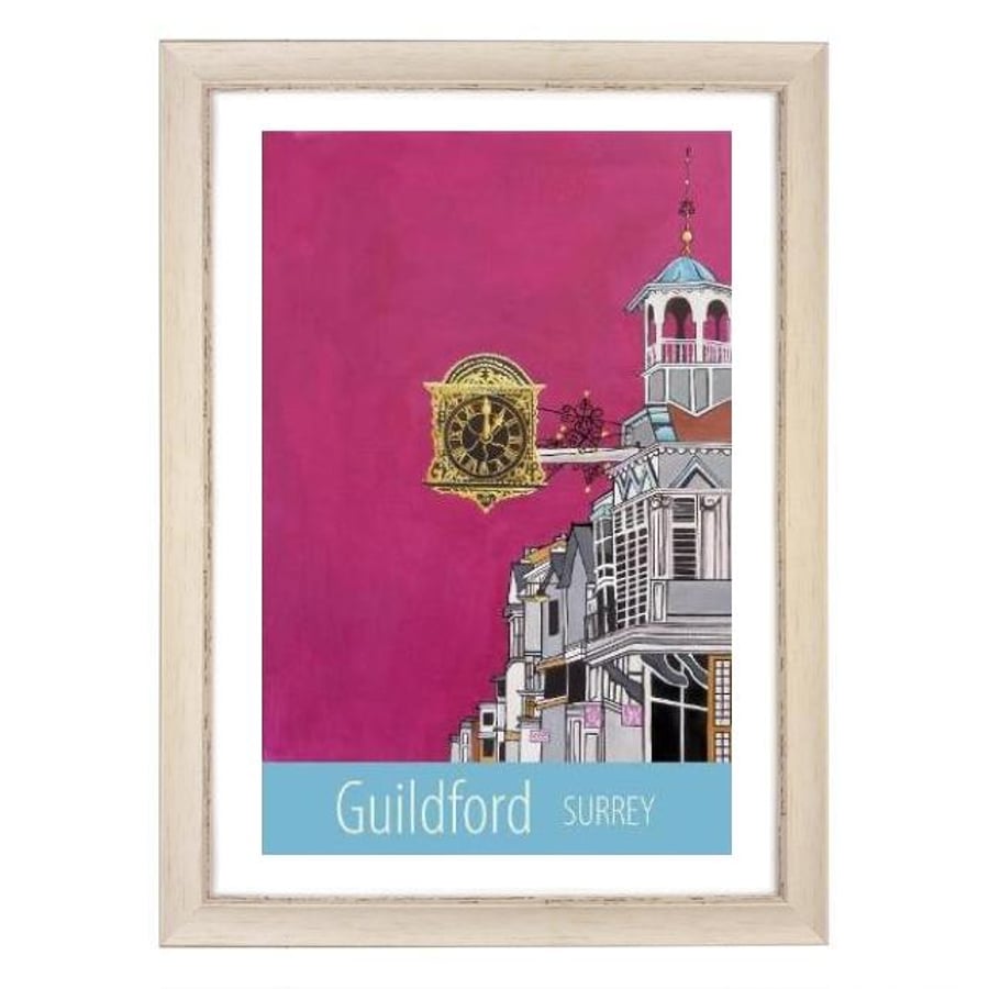 Guildford print - white frame